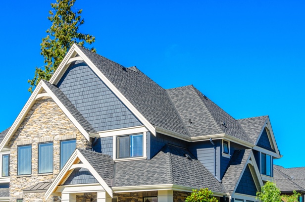 the roof of the house with nice window