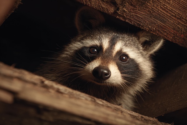 Animal In Attic: American Raccoon Causing Damage in Urban Home